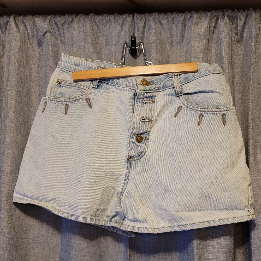 High Waist Vintage Denim Shorts